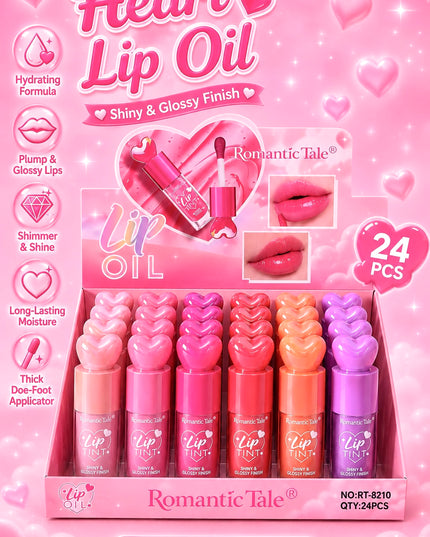 LIPGLOSS HEARTH SHIMMER - ROMANTIC TALE 24 pcs box #RT8210