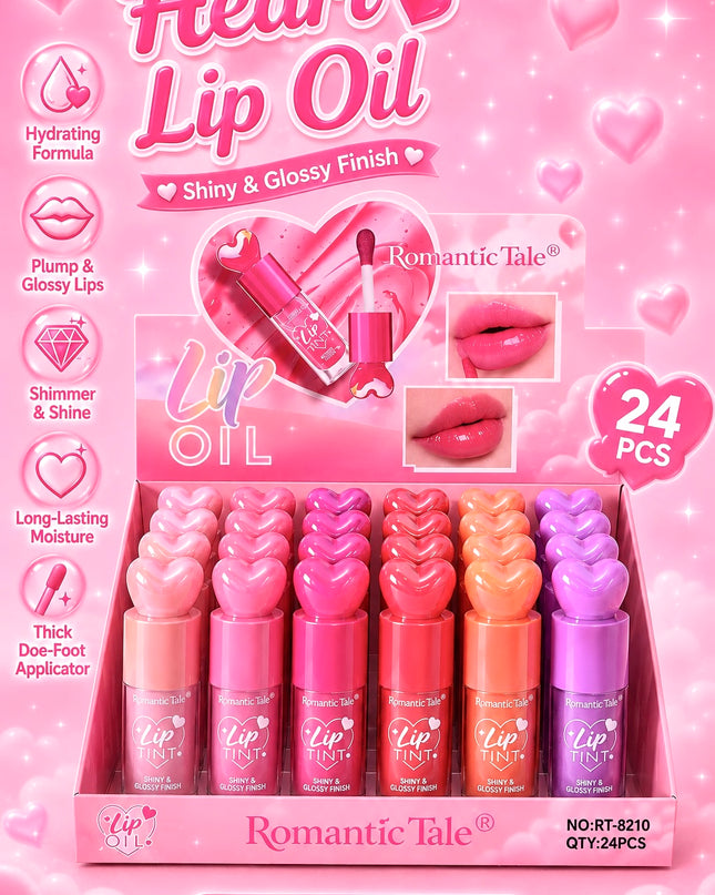 LIPGLOSS HEARTH SHIMMER - ROMANTIC TALE 24 pcs box #RT8210