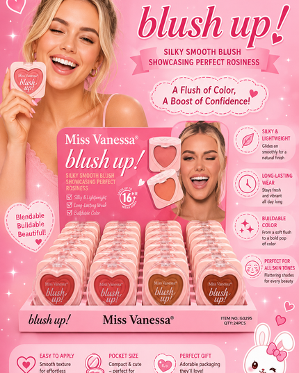 BLUSHER UP MISS VANESSA (24PCS) (G3295) (#G36)