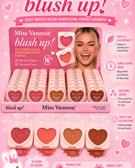 BLUSHER UP MISS VANESSA (24PCS) (G3295) (#G36)