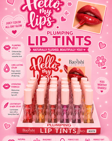 LIP TINTS PUMPING BAOLISHI 24 PCS (B3270) (E40)