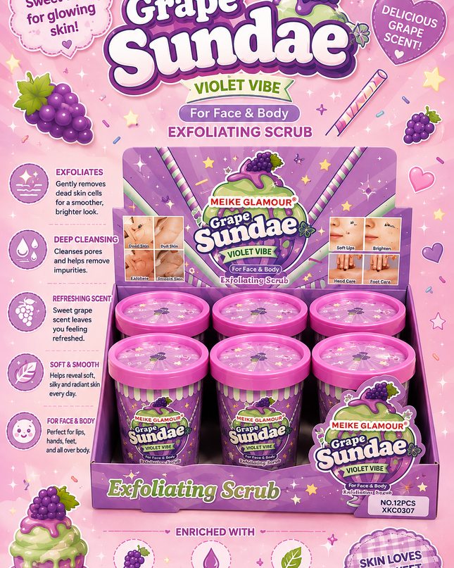 SUNDAE SCRUB GRAPE (12 PCS) (MKG0397) (C31)