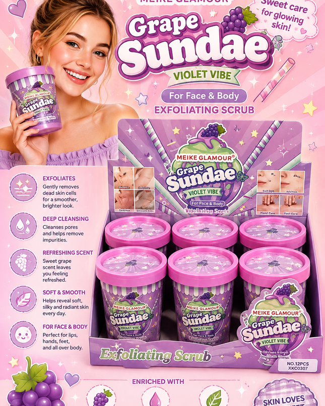SUNDAE SCRUB GRAPE (12 PCS) (MKG0397) (C31)