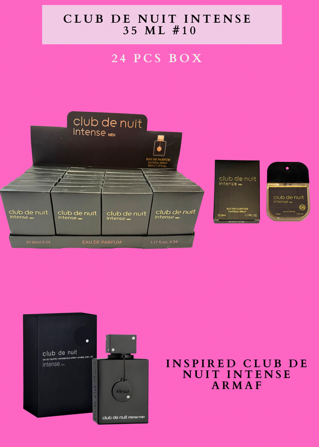 CLUB DE NUIT INTENSE 35 ML #10- (24 PCS BOX