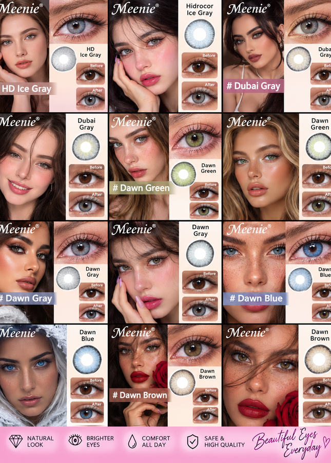 CONTACT LENSES - 1 piece $8 - buy 12 pcs $4 per box