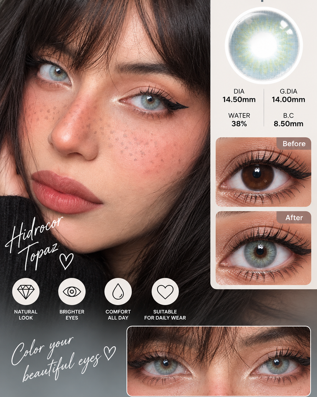 CONTACT LENSES - 1 piece $8 - buy 12 pcs $4 per box