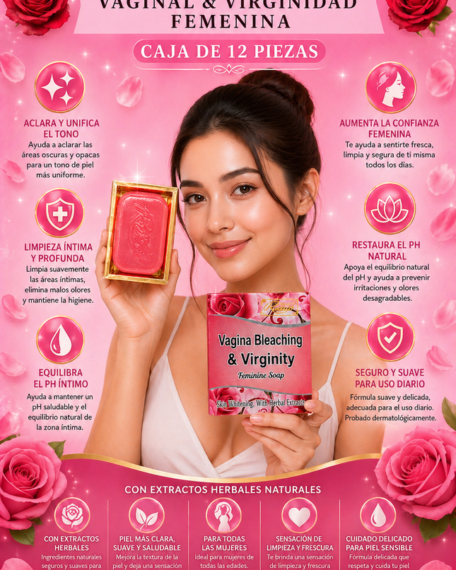 VAGINA BLEACHING & VIRGINITY FEMININE - SOAP 12 PCS BOX