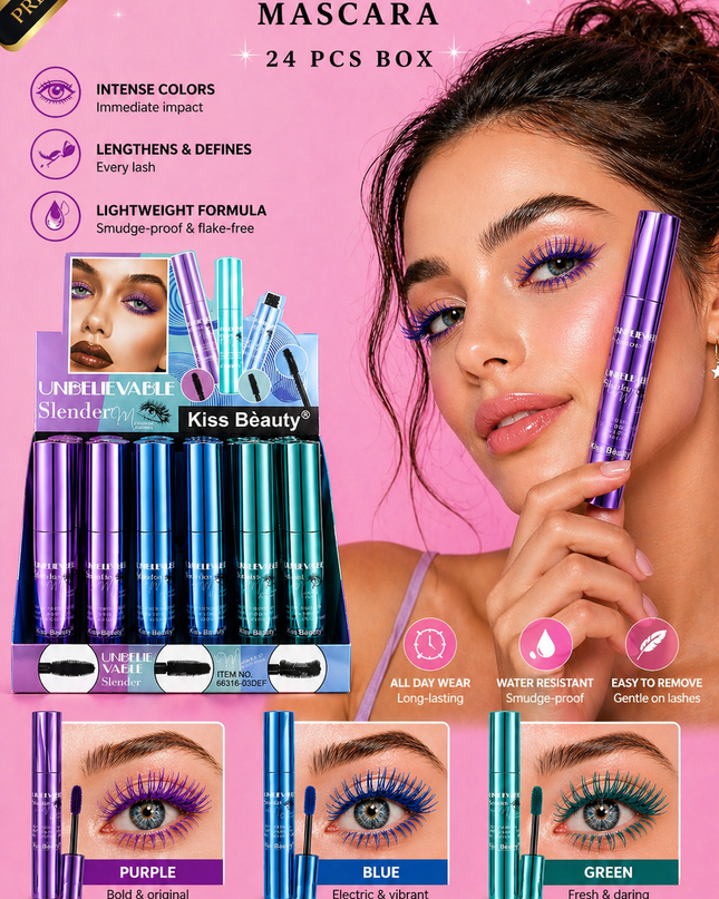 UNVELIEVABLE COLORS MASCARA - 24 PCS BOX - FULL volume