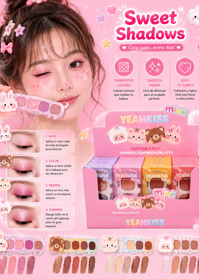 YEAHKISS KAWAII EYESHADOW 24 pcs box  (YEAH 231)