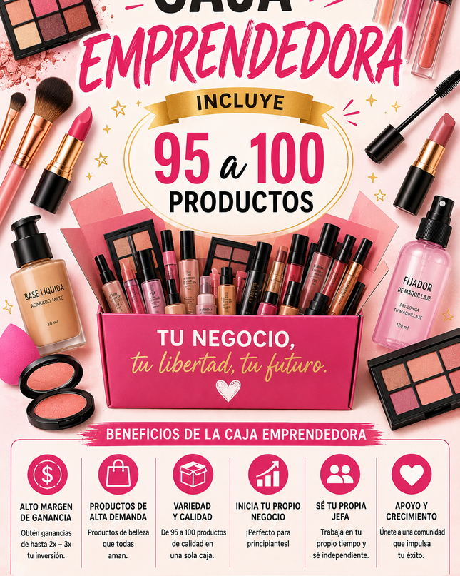 ENTREPRENEUR BOX 95-100 products (read description )- CAJA EMPRENDEDORA DE 95 a 100 producto ( Lea la descripción)