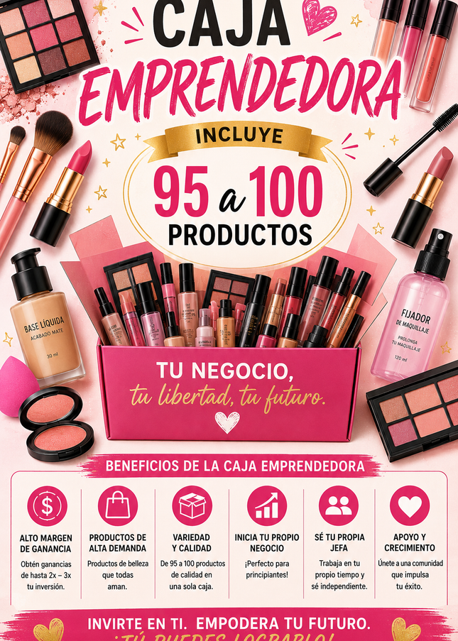 ENTREPRENEUR BOX 95-100 products (read description )- CAJA EMPRENDEDORA DE 95 a 100 producto ( Lea la descripción)