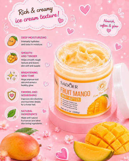 BODY LOTION - SADOER-  Mango - 180G