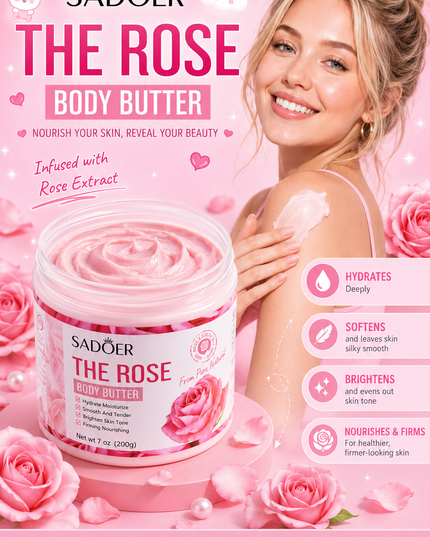 BODY LOTION - SADOER-  ROSE -200G