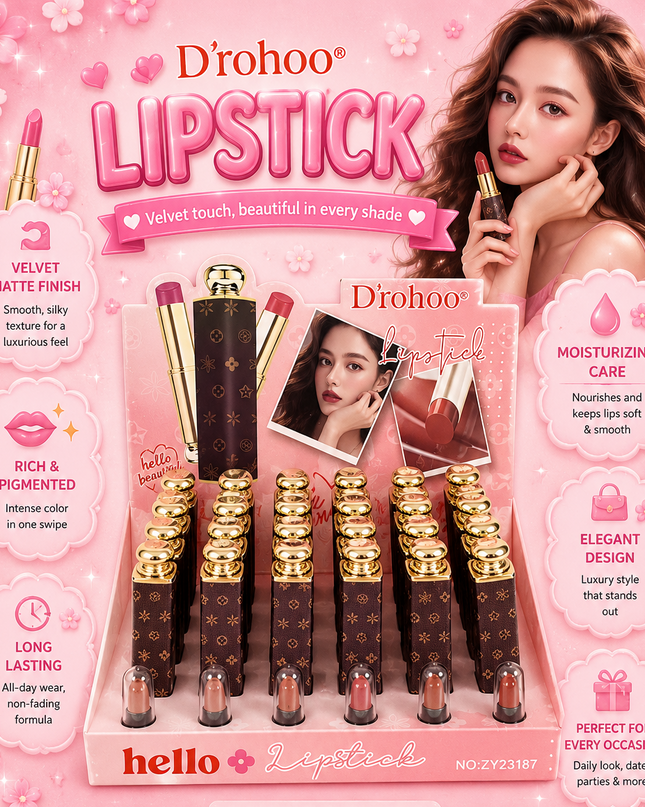 DIOHOO LIPSTICKS LV - Nude colors # NO:ZY23187 (code : E15)