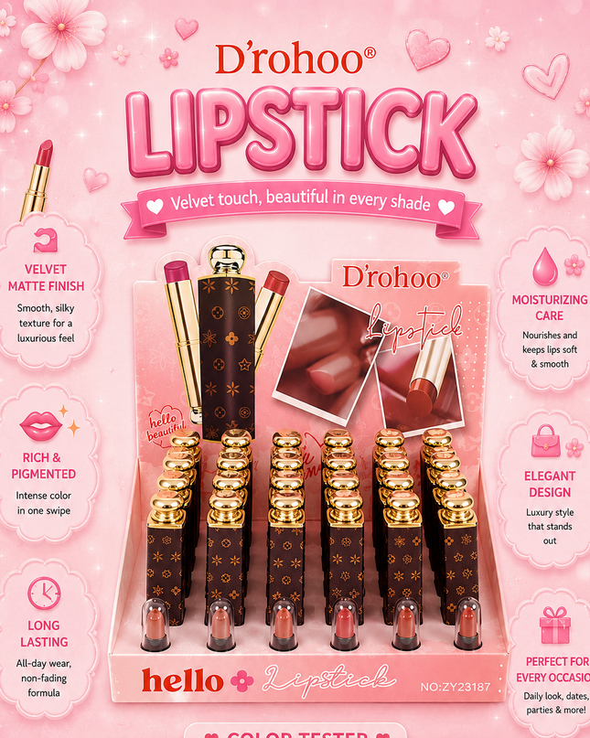 DIOHOO LIPSTICKS LV - Nude colors # NO:ZY23187 (code : E15)