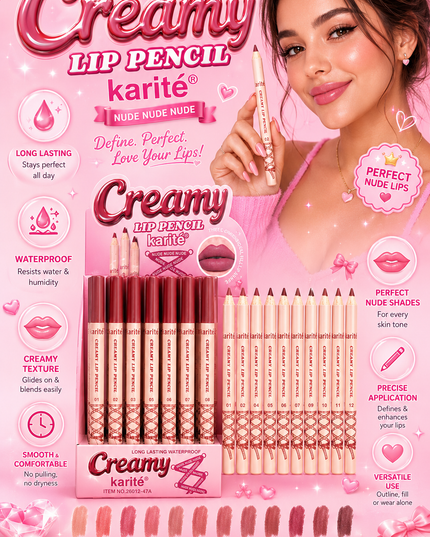 KARITE LIP LINER NUDE COLORS  48 pcs box #26012-47A