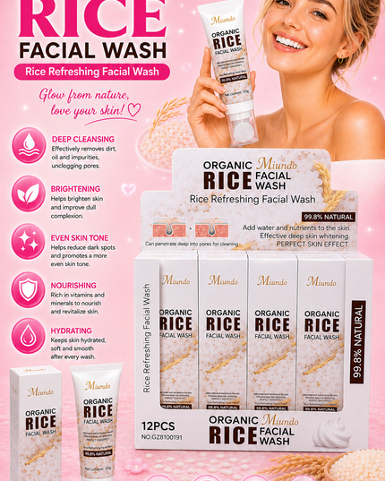 ORGANIC FACIAL WASH 12 pcs box - (#GZ8100191) big size 120g