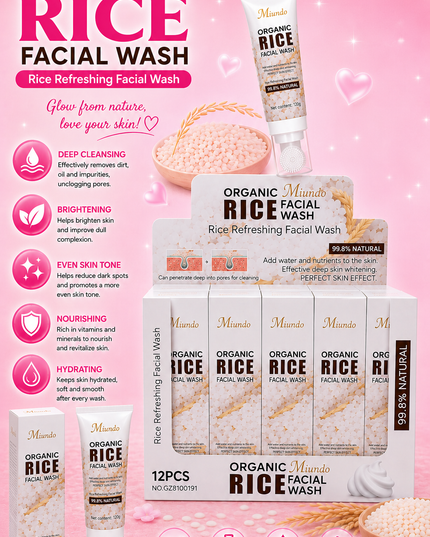 ORGANIC FACIAL WASH 12 pcs box - (#GZ8100191) big size 120g
