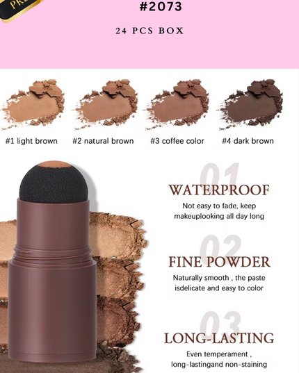 YABAOLIAN- EYEBROW POWDER -all in one -  24 pcs  (PREMIUM BRAND) - #2073