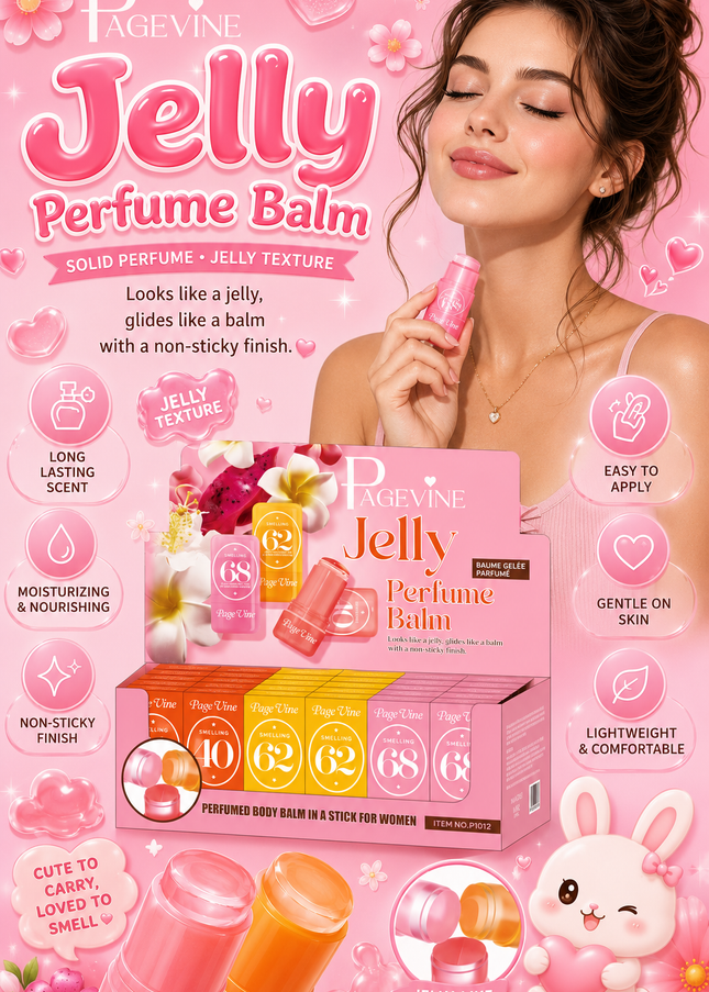SOLID PERFUME- PAGEVINE JELLY TEXTURE - 24 pcs box - (#P1012)