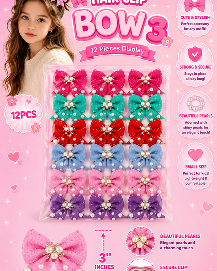 BOW GIRLS #3- 12 pcs set ( #B22)