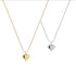 Simple Heart  Necklace 18k Gold Filled - titanium steel - waterproof