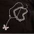 Butterfly chunky doble chain 18k Gold Filled Stainless Steel waterproof