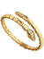 Love Serpenti viper with diamond  bracelet adjustable- stainless steel -18k gold filled- non tarnish- adjustable