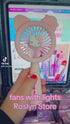 MINI FANS - SANRIO - 4 pcs with lights - Style #2