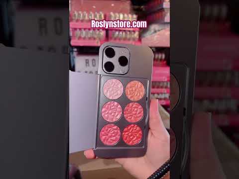 CELLPHONE EYESHADOW PALETTE WITH MIRROR ( highlighter, blush &  glitter (12 pcs box)