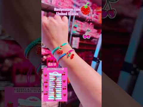 CHERRY Strawberry bracelet (#RS57100) - 12 PCS SET