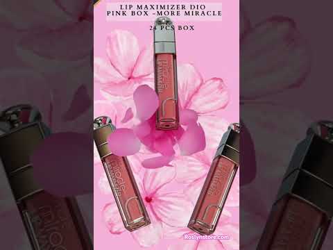 LIPGLOSS MAXIMIZER (plumping )DIO PINK BOX -MORE MIRACLE 24 PCS BOX .