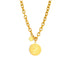 Vintage Coin Necklace -24k Gold Filled-waterproof