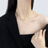 Heart neckace 18 k gold filled waterproof titanium steel noon tarnish