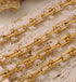 Graduated Link Chunky Necklace 18k Gold Filled Waterproof (non