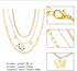 Triple Chain Butterfly 18k Gold Filled