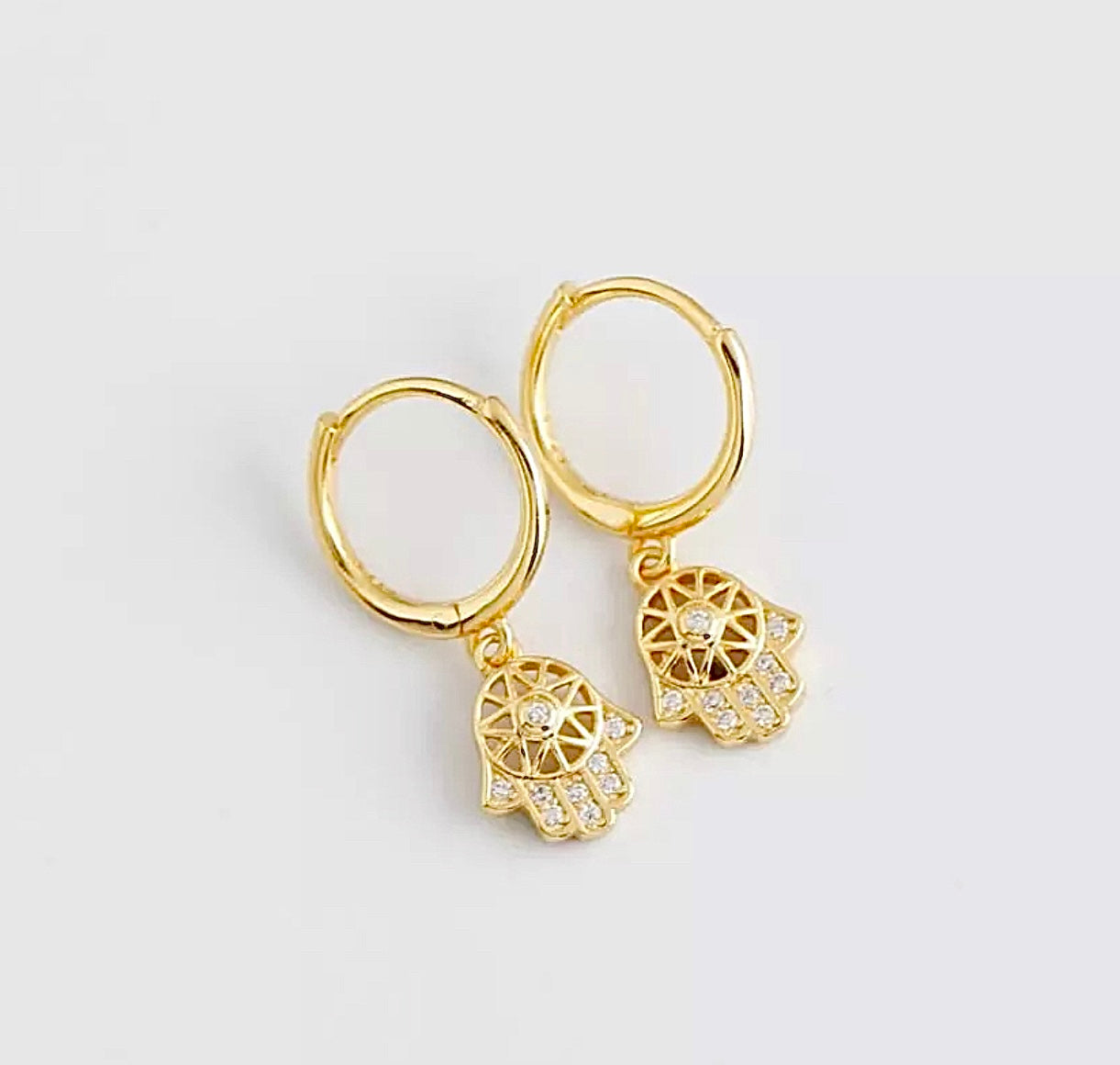 Hamsa earrings