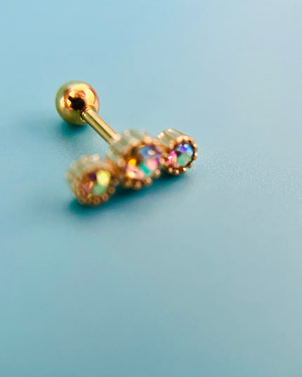 Pendientes cartílago 18k Gold Filled- acero inoxidable -resistente al agua-no se deslustra 