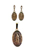 Virgen set earrings and necklace