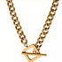 Cuban necklace | trendy  | 18k gold filled | waterproof | Beautiful packing | stainless SteeL