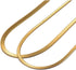 Doble Chain Herringbone 18k Gold Filled (non-tarnish) Stainless Steel Waterproof Gold.