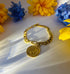 Bracelet Vintage Coin 18k Gold Filled - STAINLESS STEEL - NON TARNISH