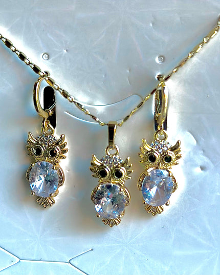 Búho engastado gran joya 