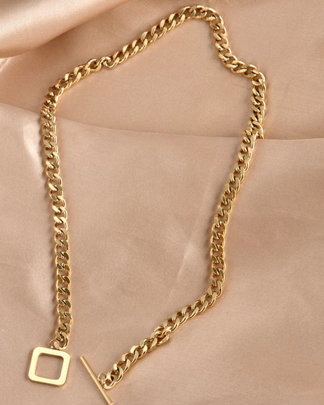 collar cubano | de moda | bañado en oro de 18 quilates | impermeable | Hermoso embalaje | acero inoxidable 