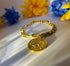 Bracelet Vintage Coin 18k Gold Filled - STAINLESS STEEL - NON TARNISH