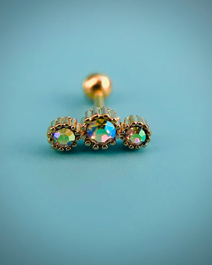 Pendientes cartílago 18k Gold Filled- acero inoxidable -resistente al agua-no se deslustra 