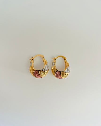 Hoops colorful -3 colors trendy