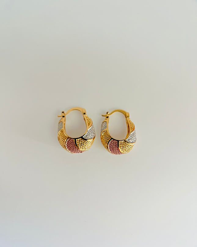 Aros coloridos -3 colores trendy 