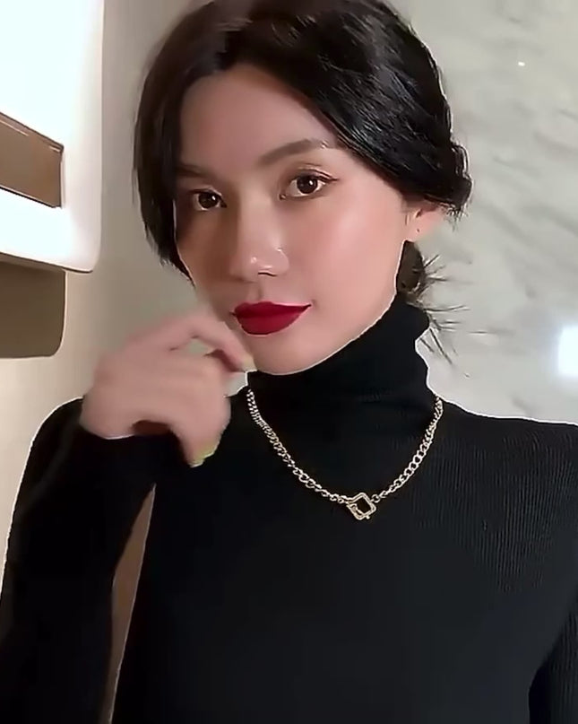 collar cubano | de moda | bañado en oro de 18 quilates | impermeable | Hermoso embalaje | acero inoxidable 