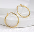 Medium hoop Gold filled trendy style